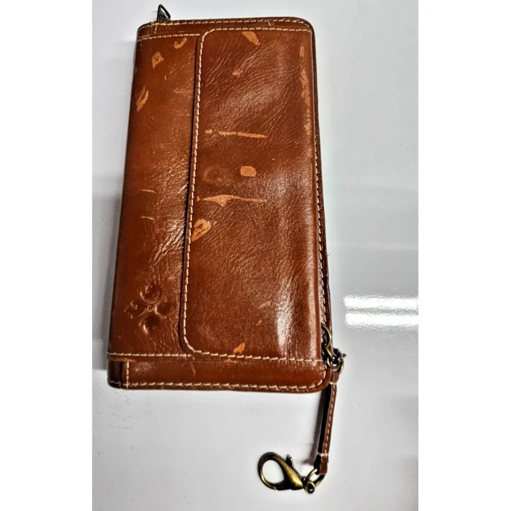 Patricia‎ Nash leather beige Alberese organizer wallet